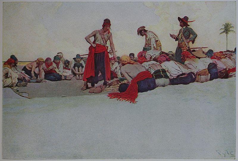 Howard Pyle So the Treasure was Divided oil painting image